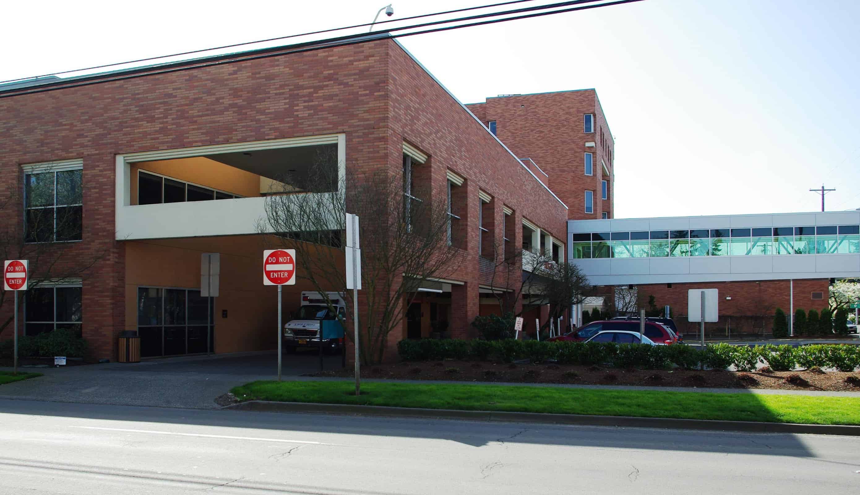 Tuality Community Hospital emergency room entrance - Hillsboro, Oregon by M.O. Stevens