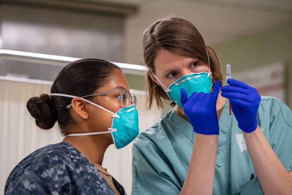 USNS Mercy Sailors Work in ICU by NavyMedicine