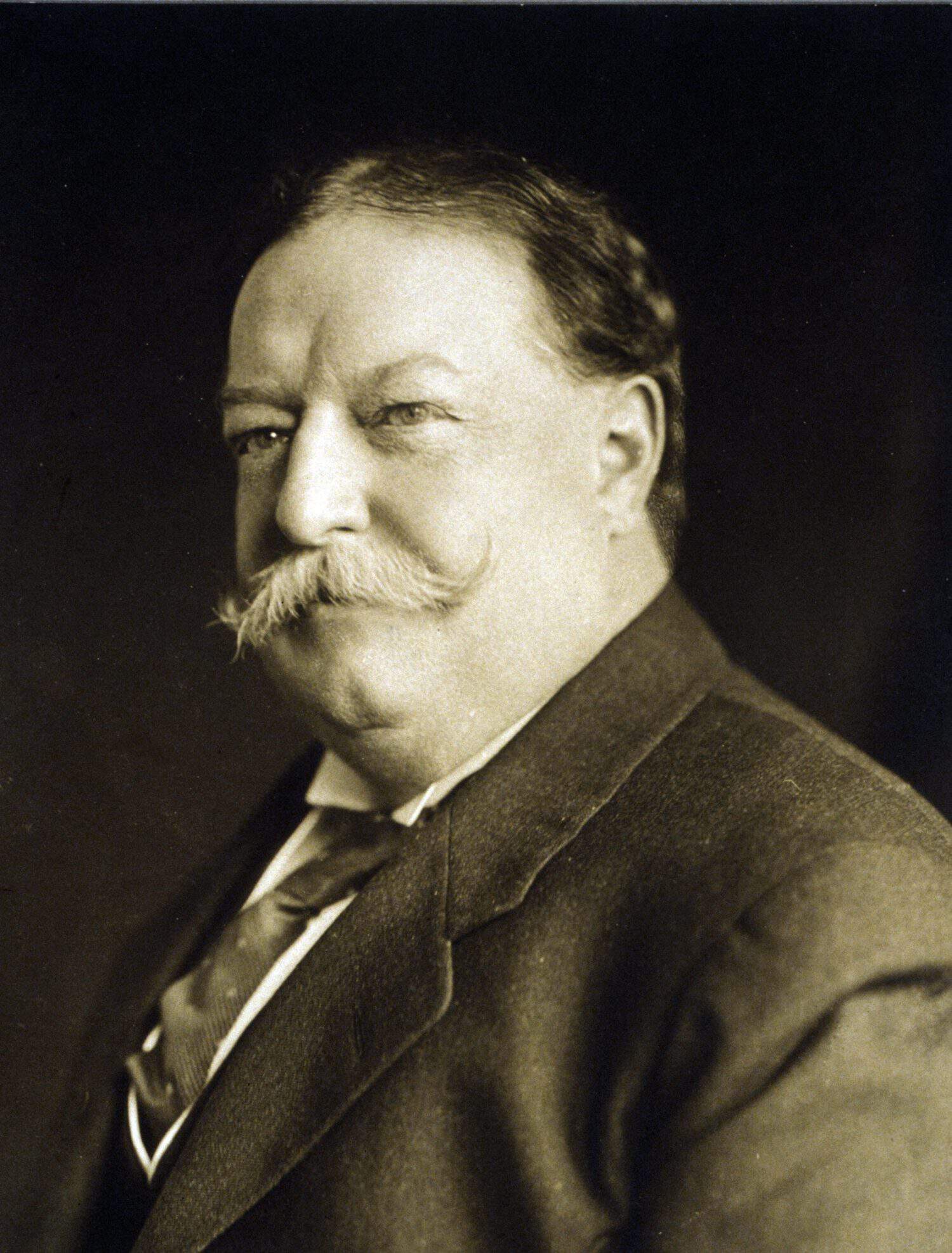 President William Taft (1857-1930) in a portrait made on March 11, 1909, just after his inauguration to the US presidency.