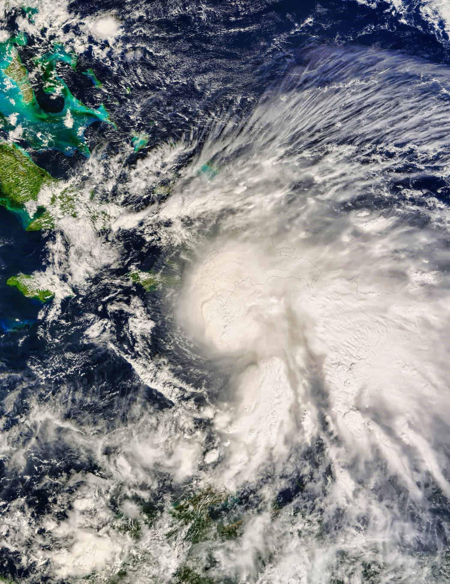 Tropical Storm Noel 16L over Haiti and the Dominican Republic. Tropical Storm Noel 16L over Haiti and the Dominican Republic. Elements of this image furnished by NASA.