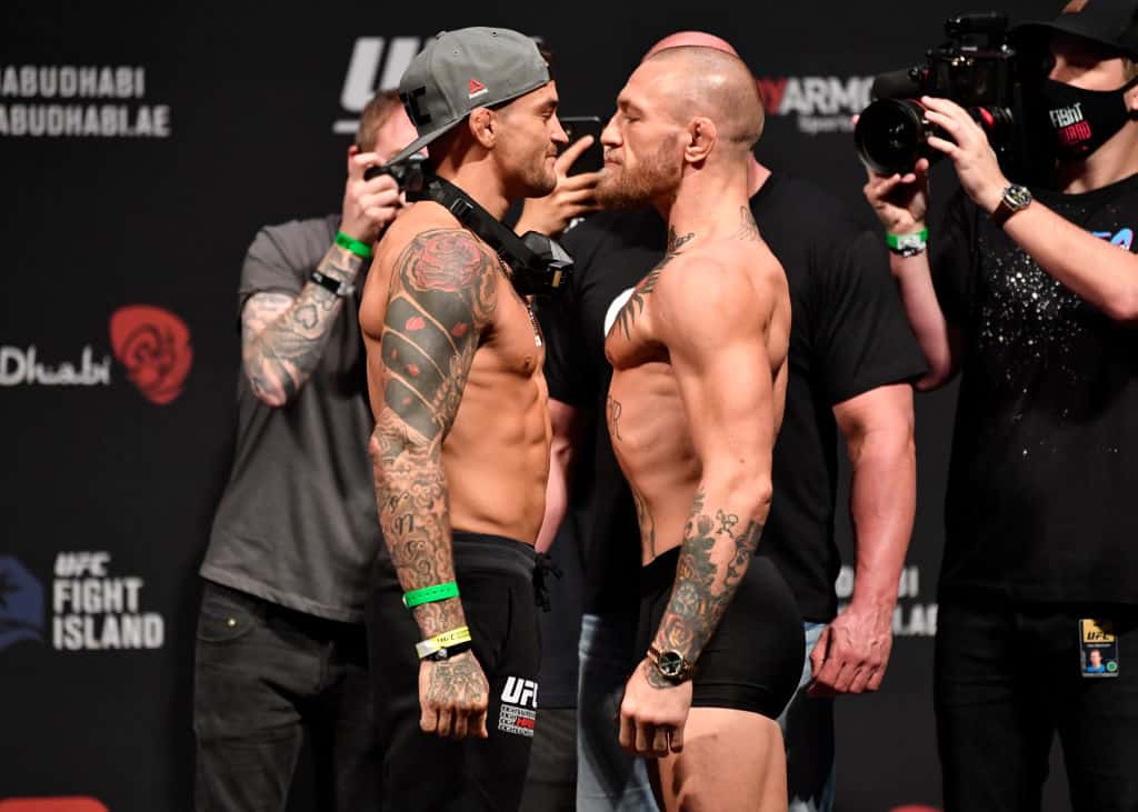 UFC 257 Poirier v McGregor: Weigh-Ins