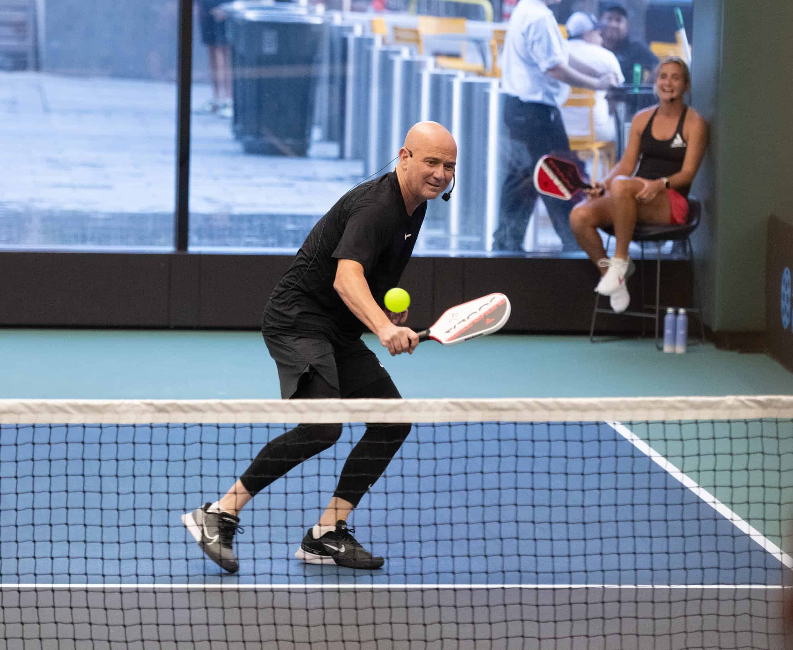 Andre Agassi and World&#039;s Top Pros Play Pickleball at Life Time PENN 1