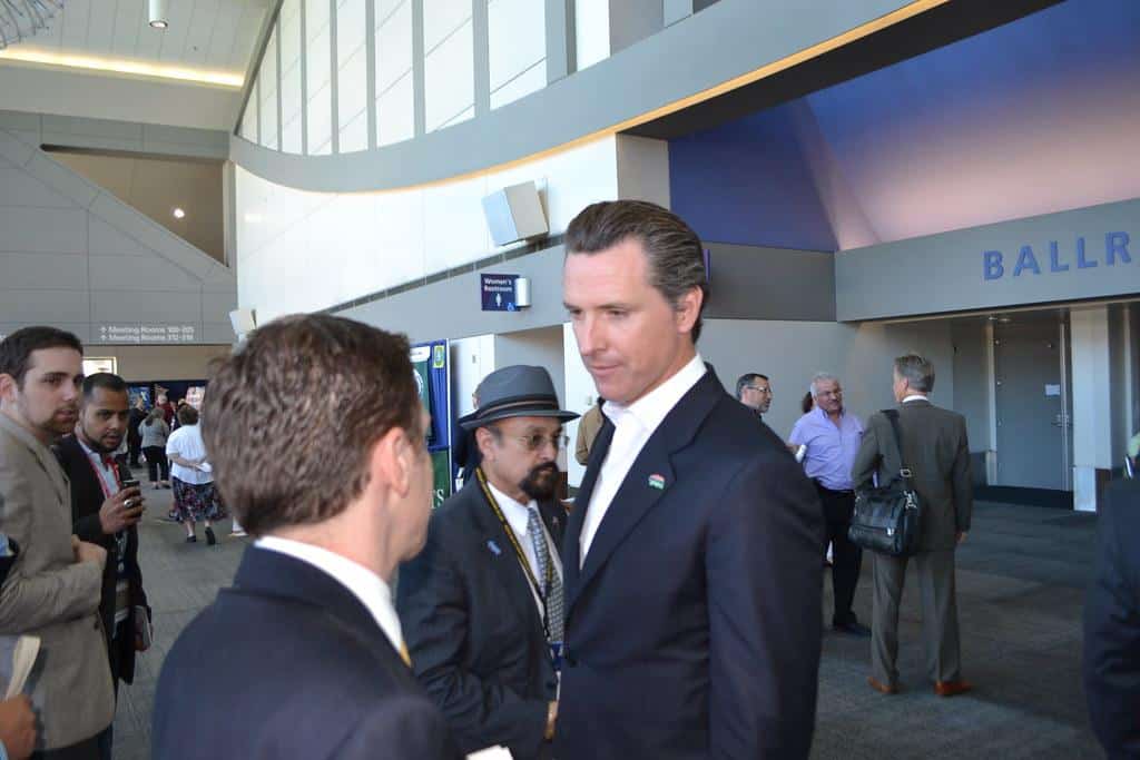 Lt. Gov Gavin Newsom and Andrew Lachman by adrielhampton