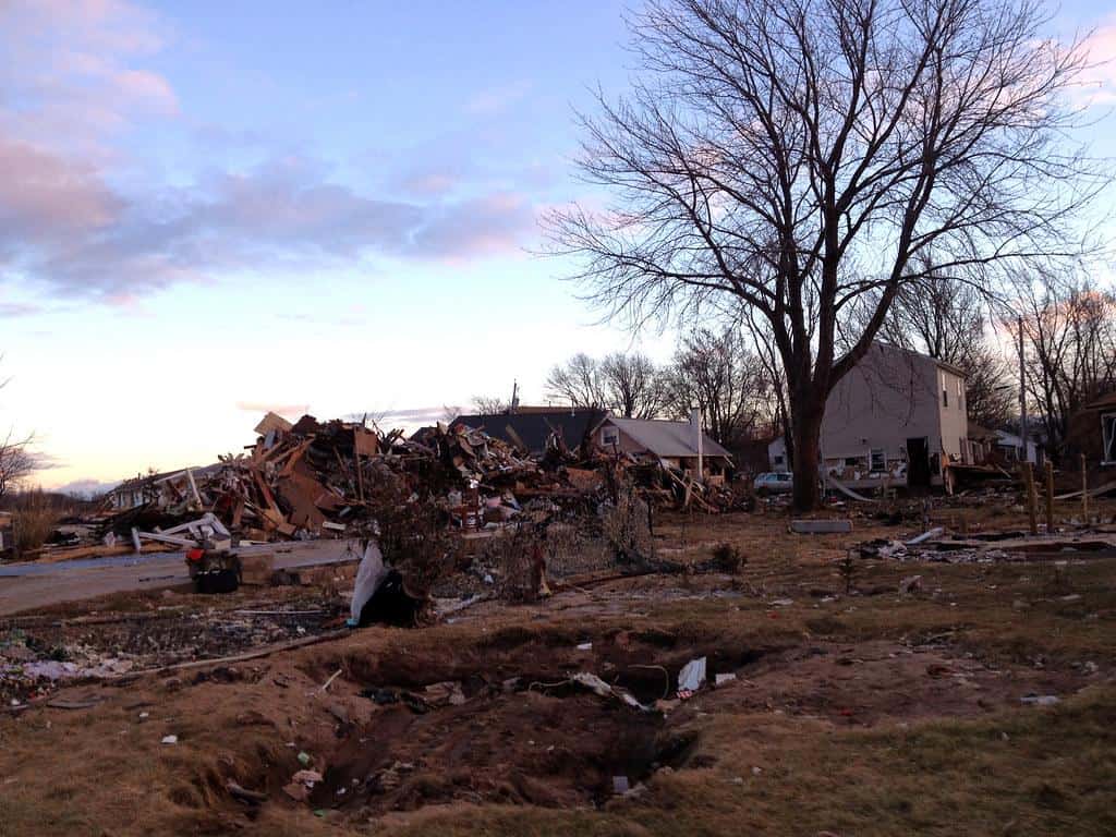 Hurricane destruction, Union Beach, NJ by Wavian