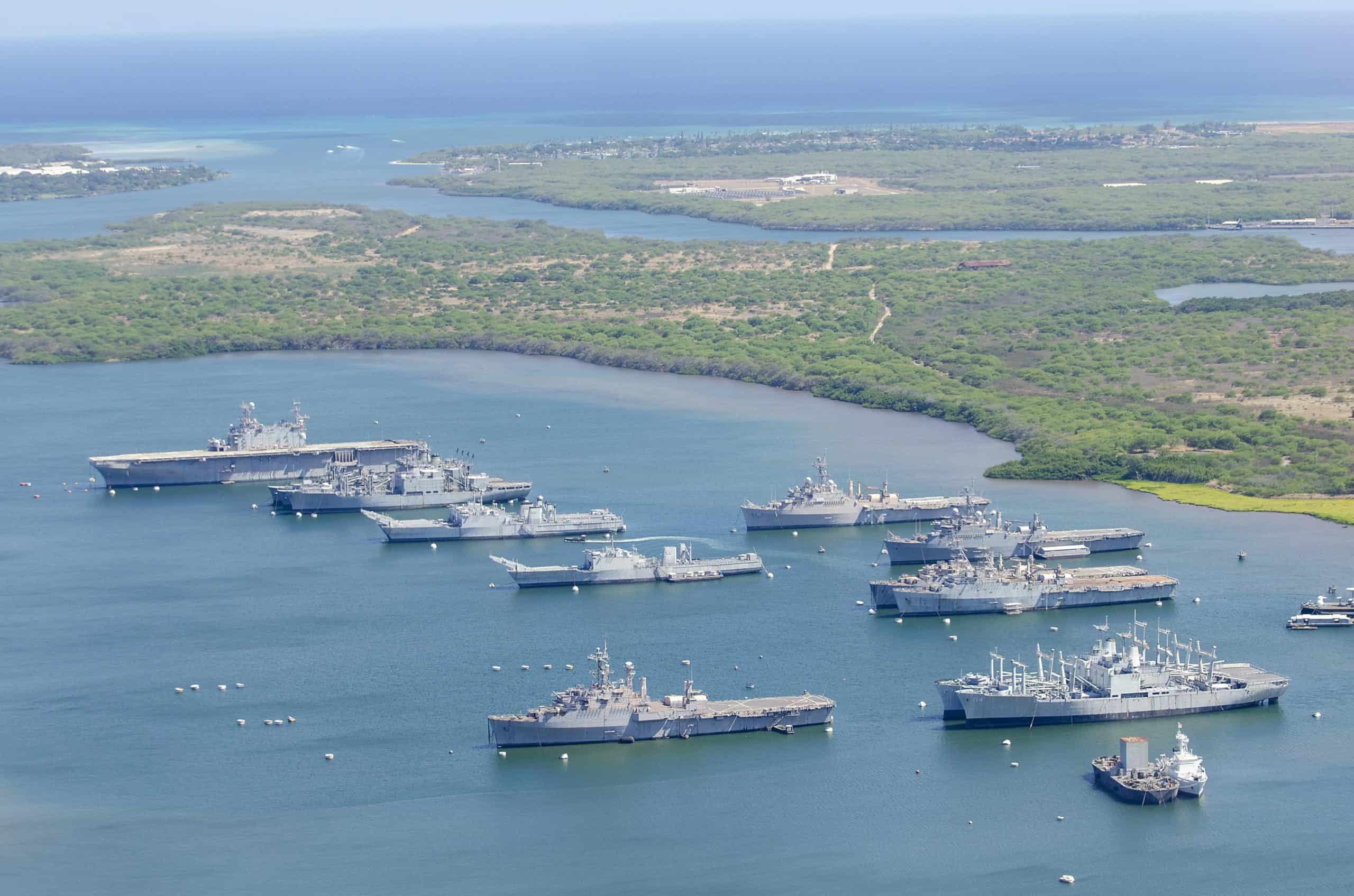 US pacific Fleet | mothball fleet of naval ships in Pearl Harbor