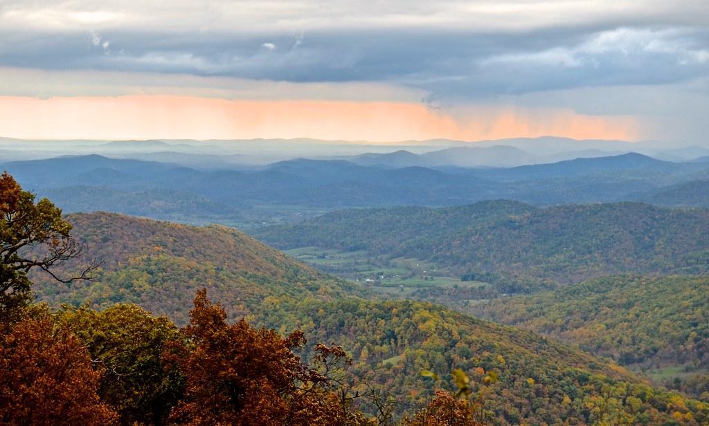 late afternoon rain over Shenandoah National Park by David McSpadden