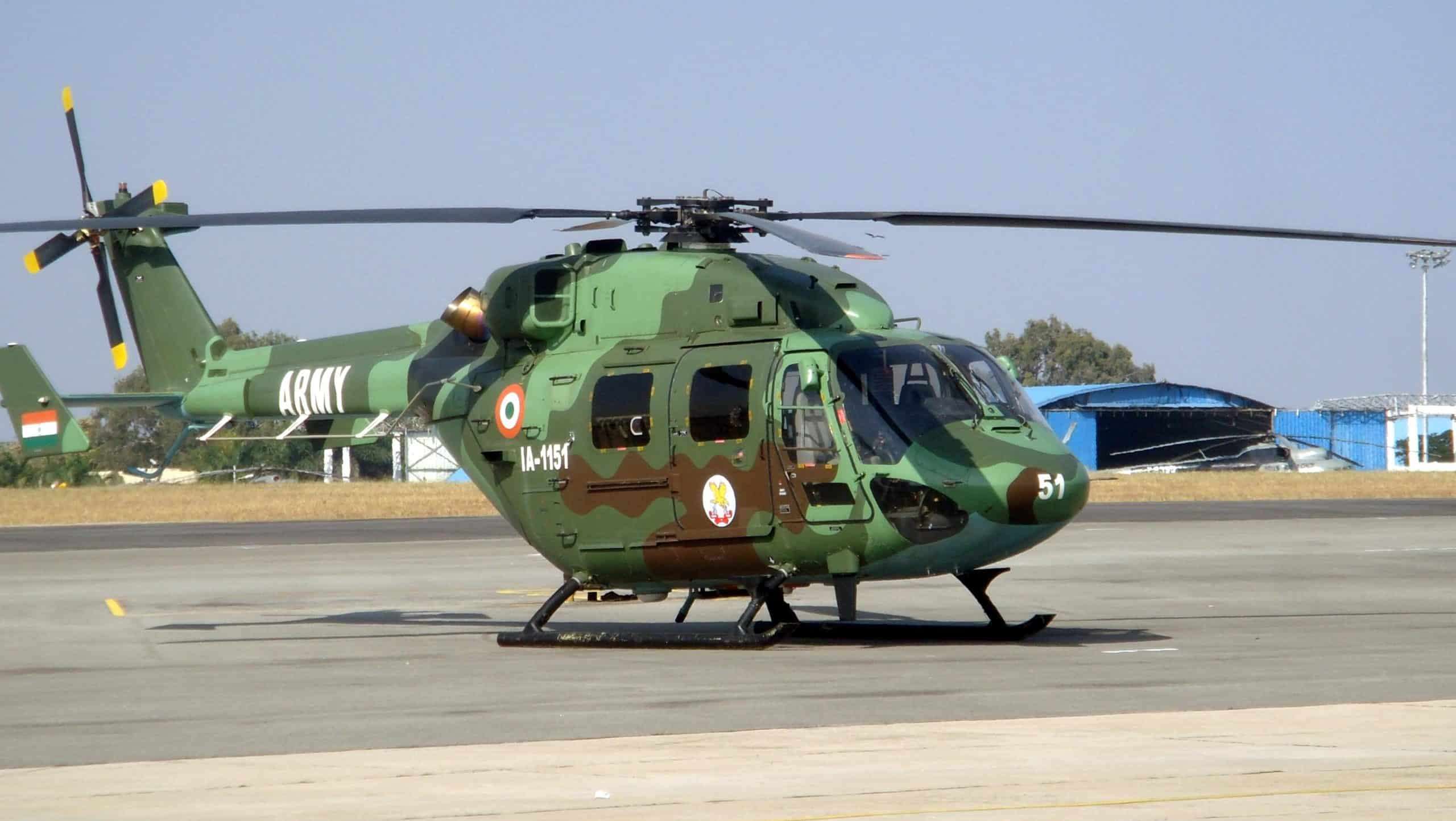 File:Indian Army Dhruv Helicopter at Aero India 2013.JPG by Pritishp333