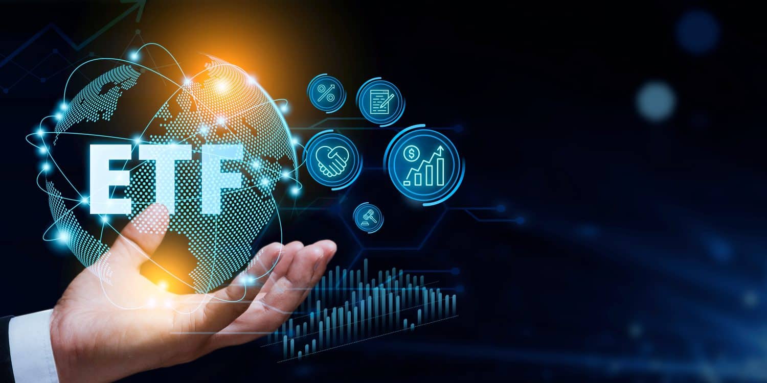 ETF Exchange-traded fund stock market business finance investment concept.