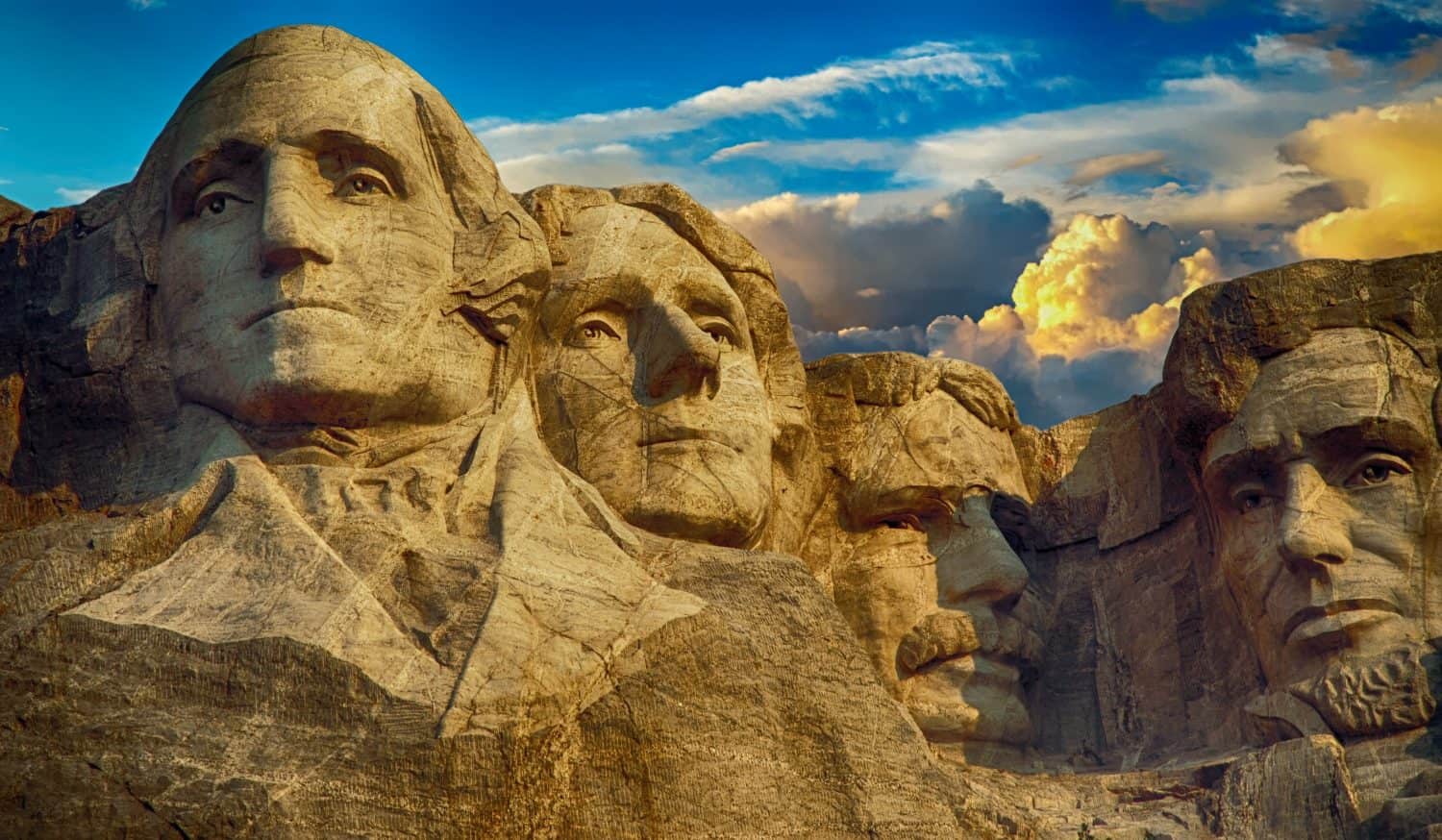 Mount Rushmore National Memorial is centered on a sculpture carved into the granite face of Mount Rushmore in the Black Hills in Keystone, South Dakota, United States