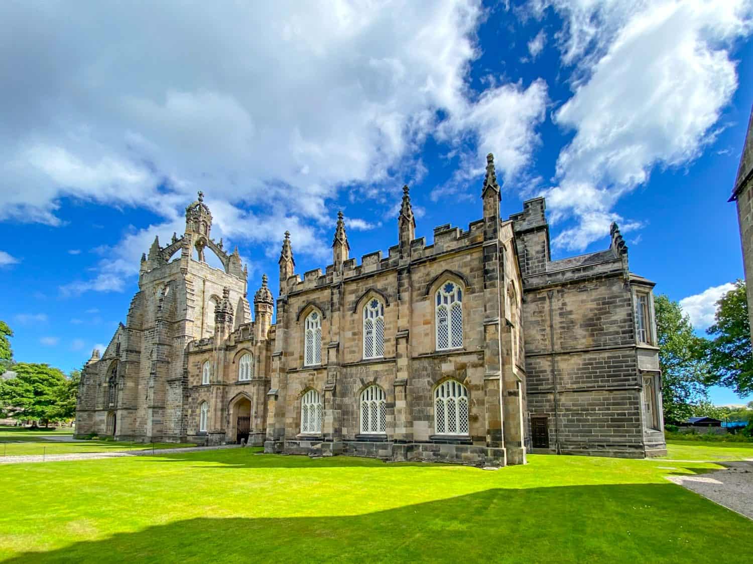 Images of Old Aberdeen, Scotland including Aberdeen University, Brig O Balgownie, Kings College, Kings College Chapel, St Machars Cathedral and Seaton Park.