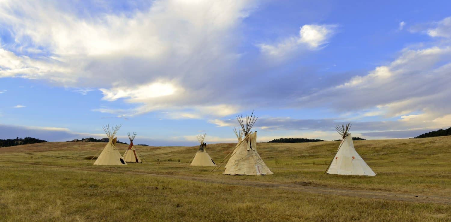 Teepee (tipi) as used by Native Americans in the Great Plains and American west