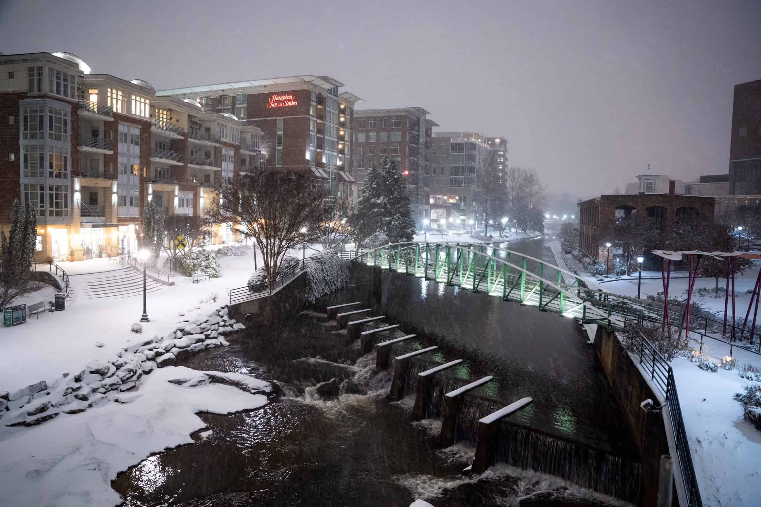 Winter Storm Brings Ice And Snow To The Carolinas