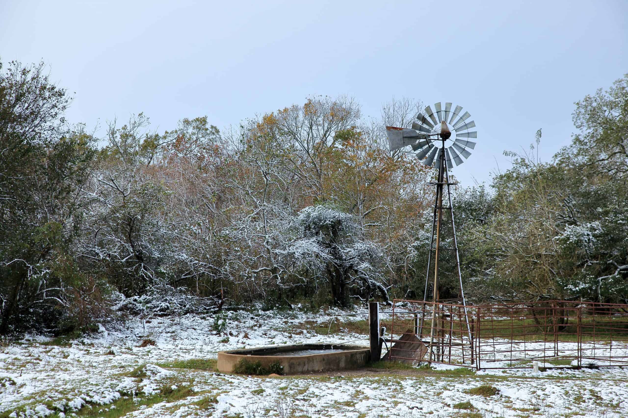 Snowy Windmill