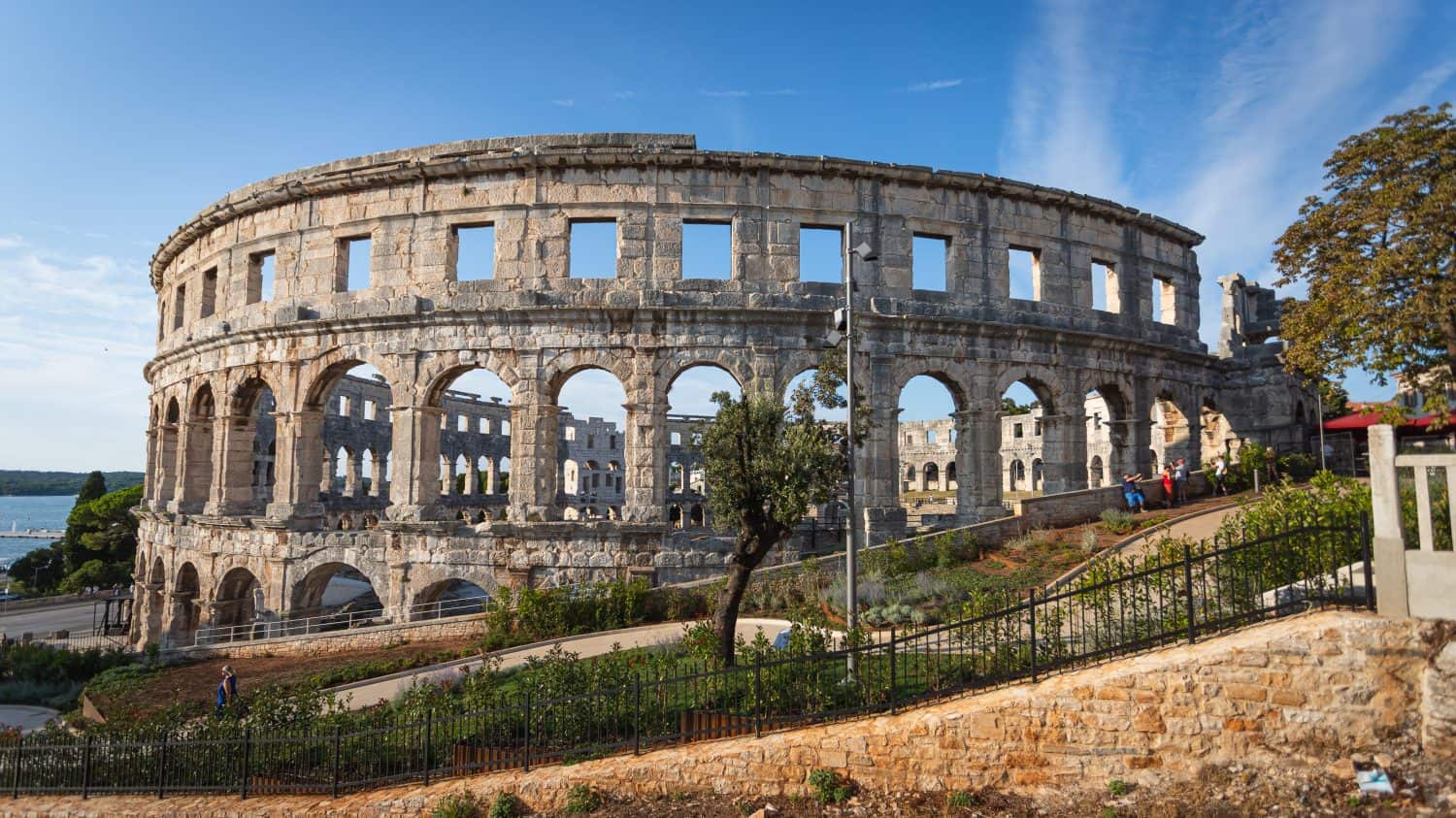 Pula Arena (Pulska Arena, Arena di Pola) - one of the largest preserved Roman Amphitheatres located in Historical Center of Pula, Istria, Croatia