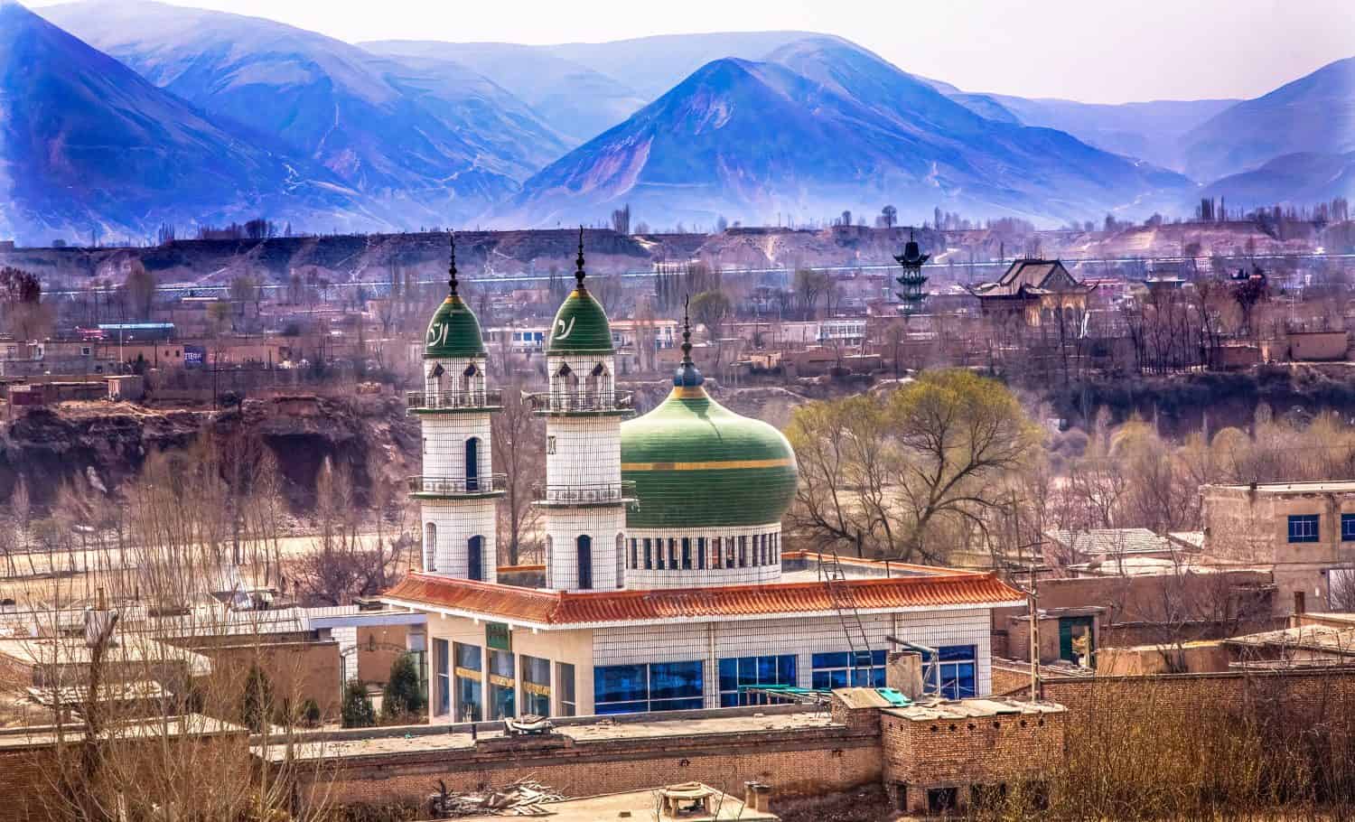 Islamic Mosques Lanzhou Gansu Province China Uighur area