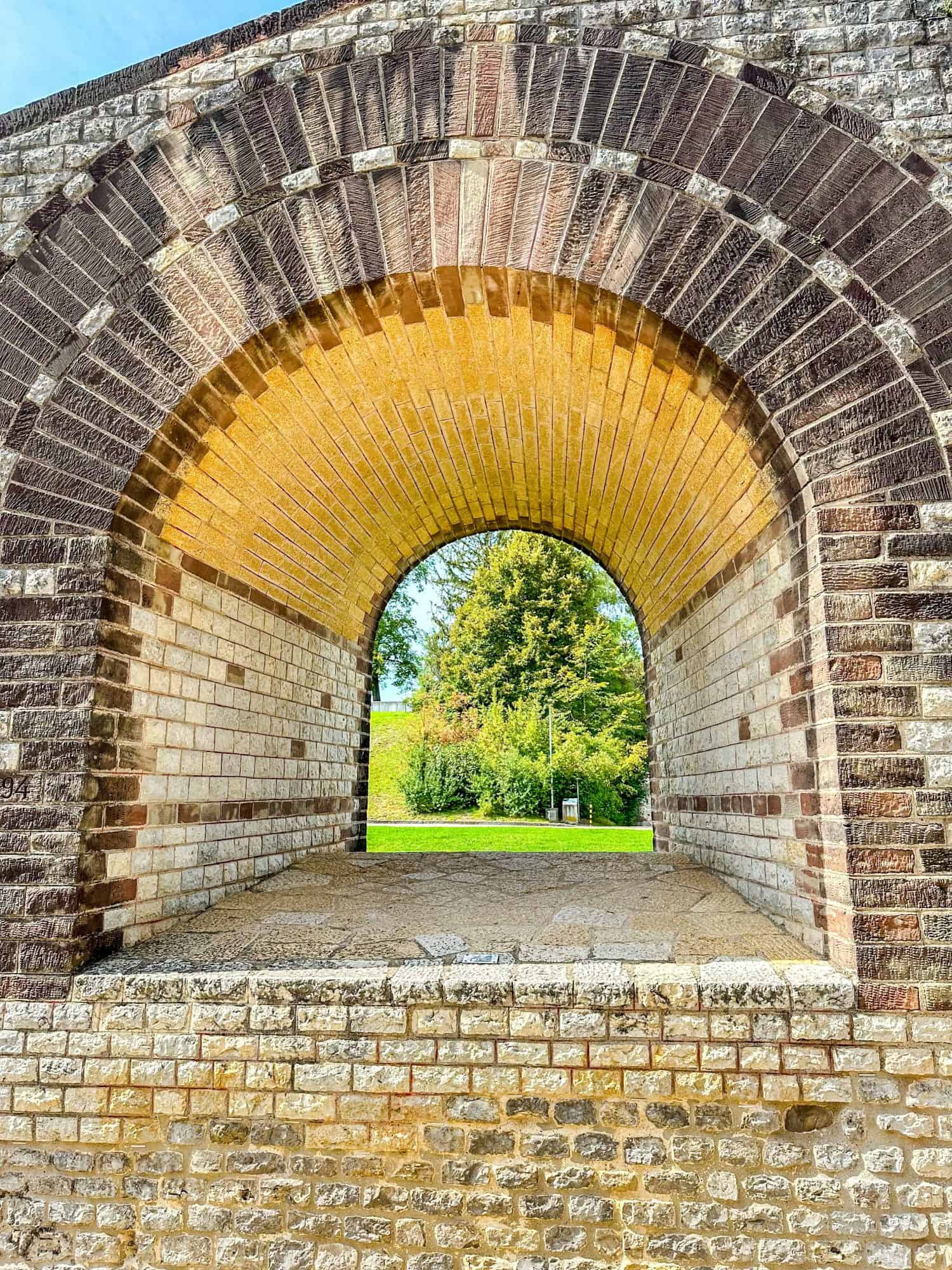 Ruins of a long-standing Roman amphitheater in Switzerland