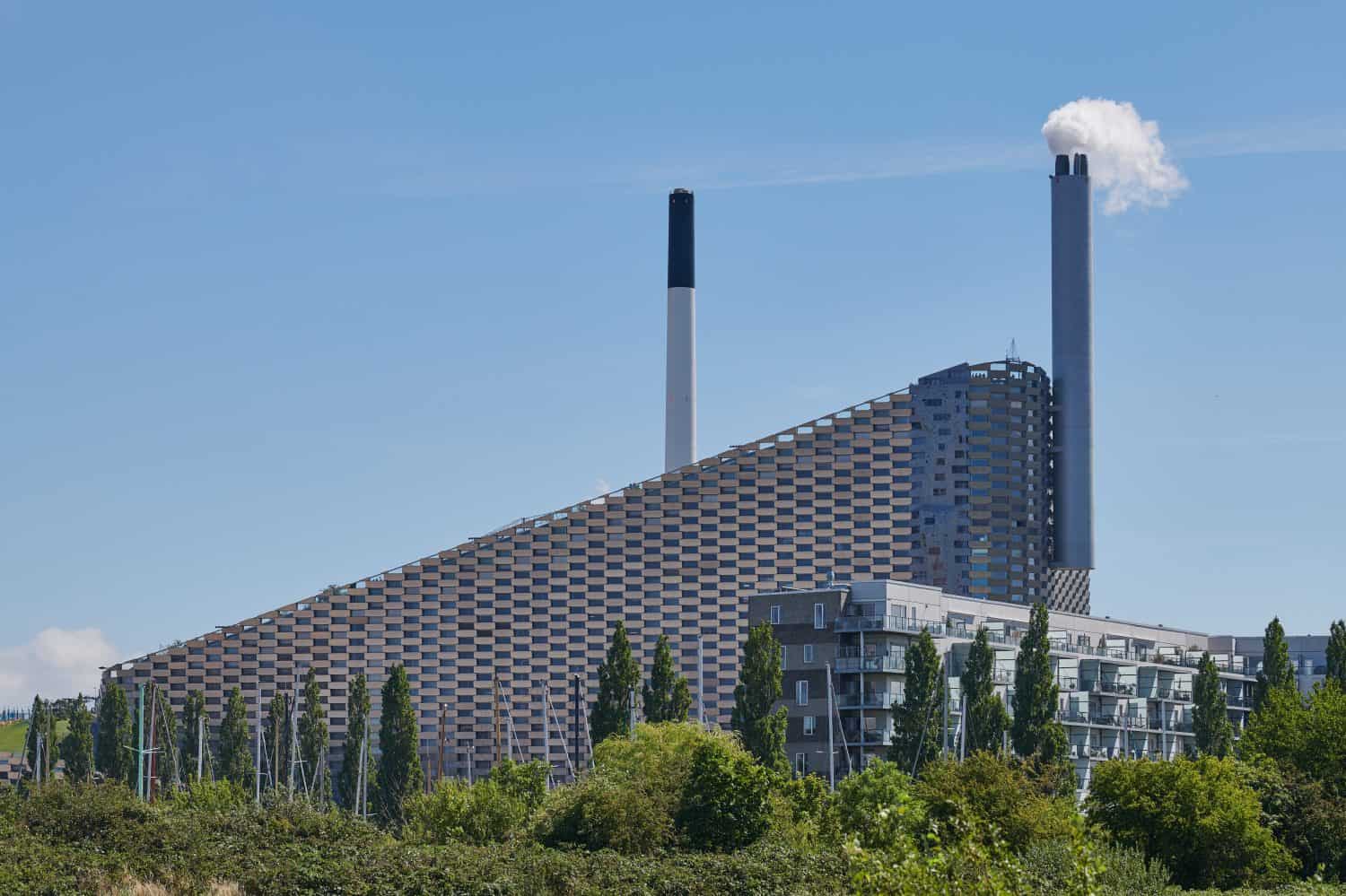 Waste energy plant, Amager bakke, Copenhill in Copenhagen, Denmark, makes environmentally friendly energy and electricity from garbage by Dabuch