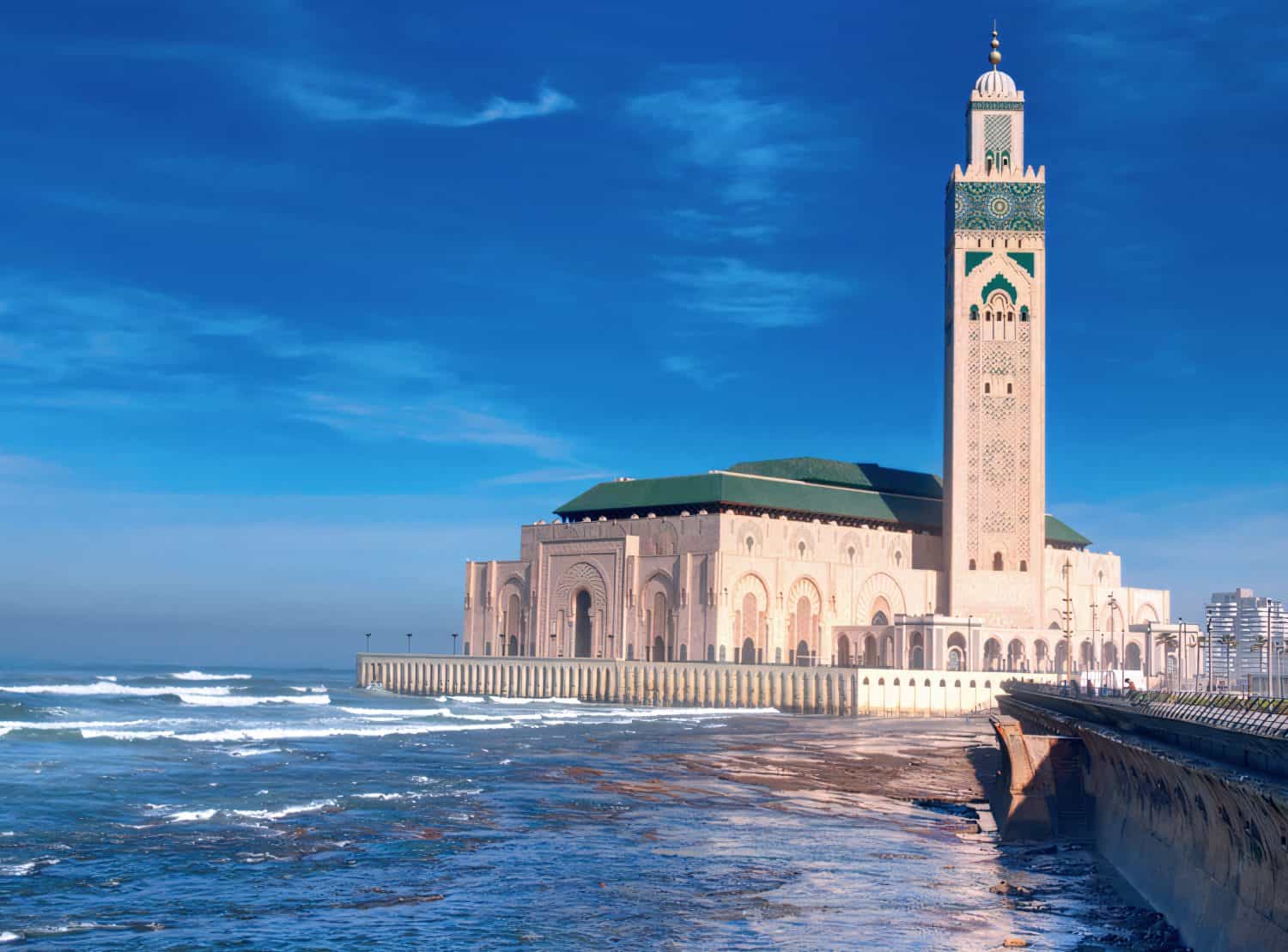 Hassan 2 Mosque in Casablanca, Morocco