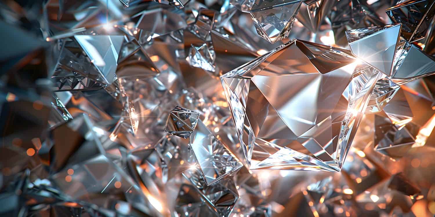 Background made of a bunch of diamonds Generated with AI