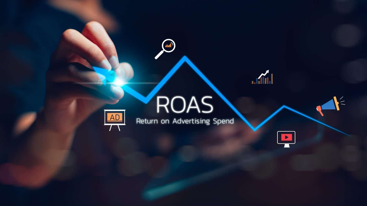 ROAS Return on Ad Spend report concepts. business concept. Created for marketing concept.