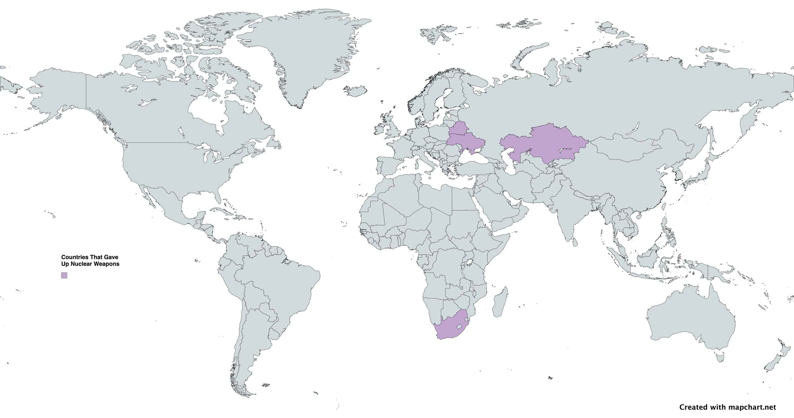 Countries That Gave Up Nuclear Weapons