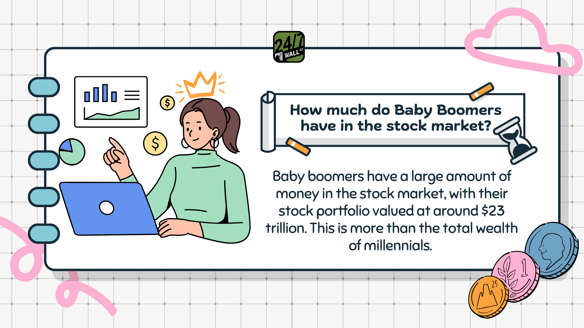 How much do Baby Boomers have in the stock market?