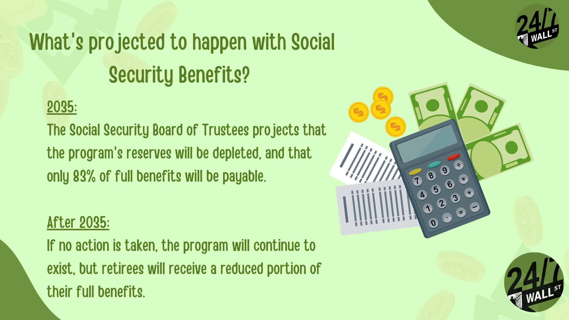 Upcoming social security benefits