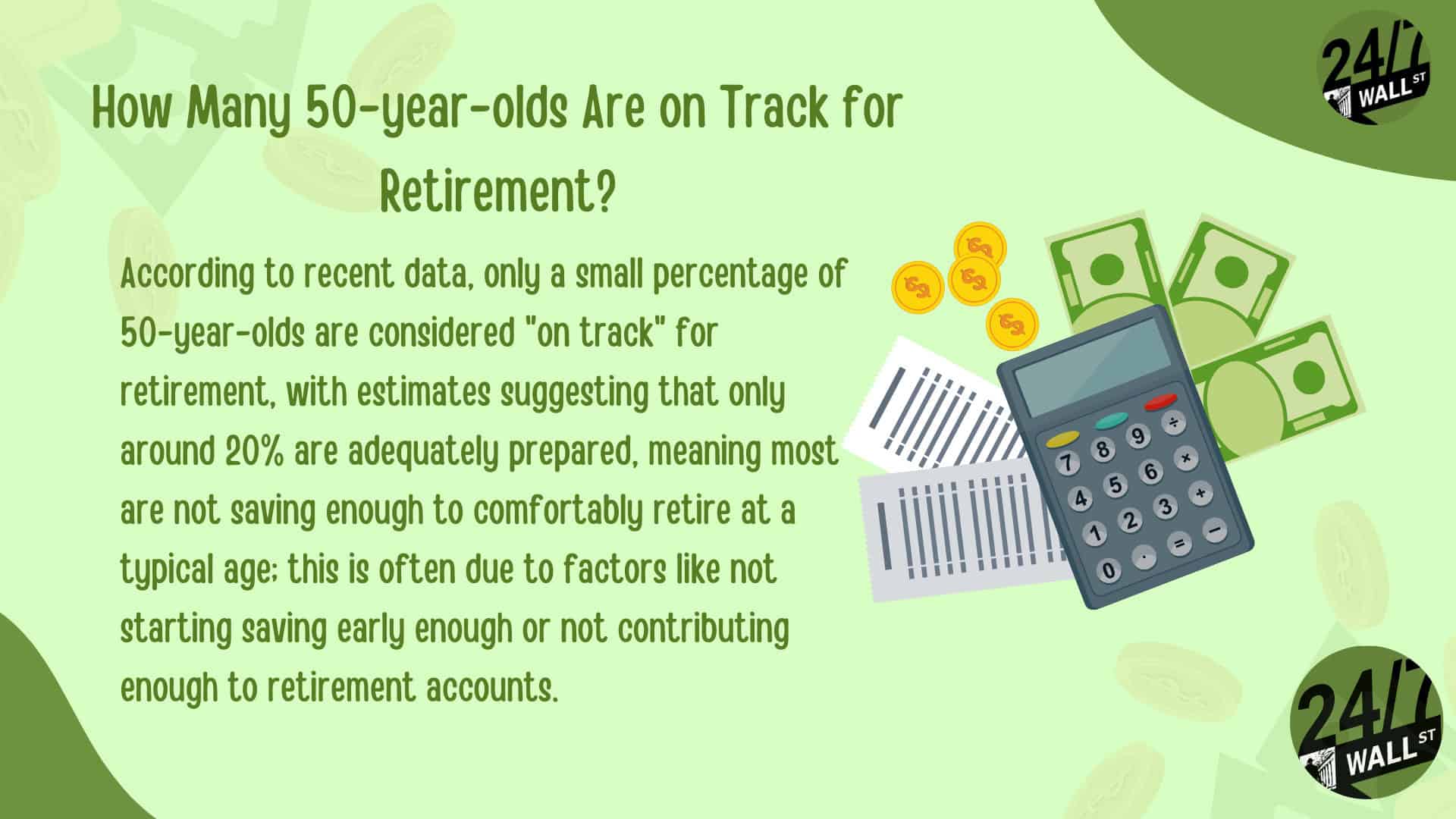 Those in their 50s on track for retirement