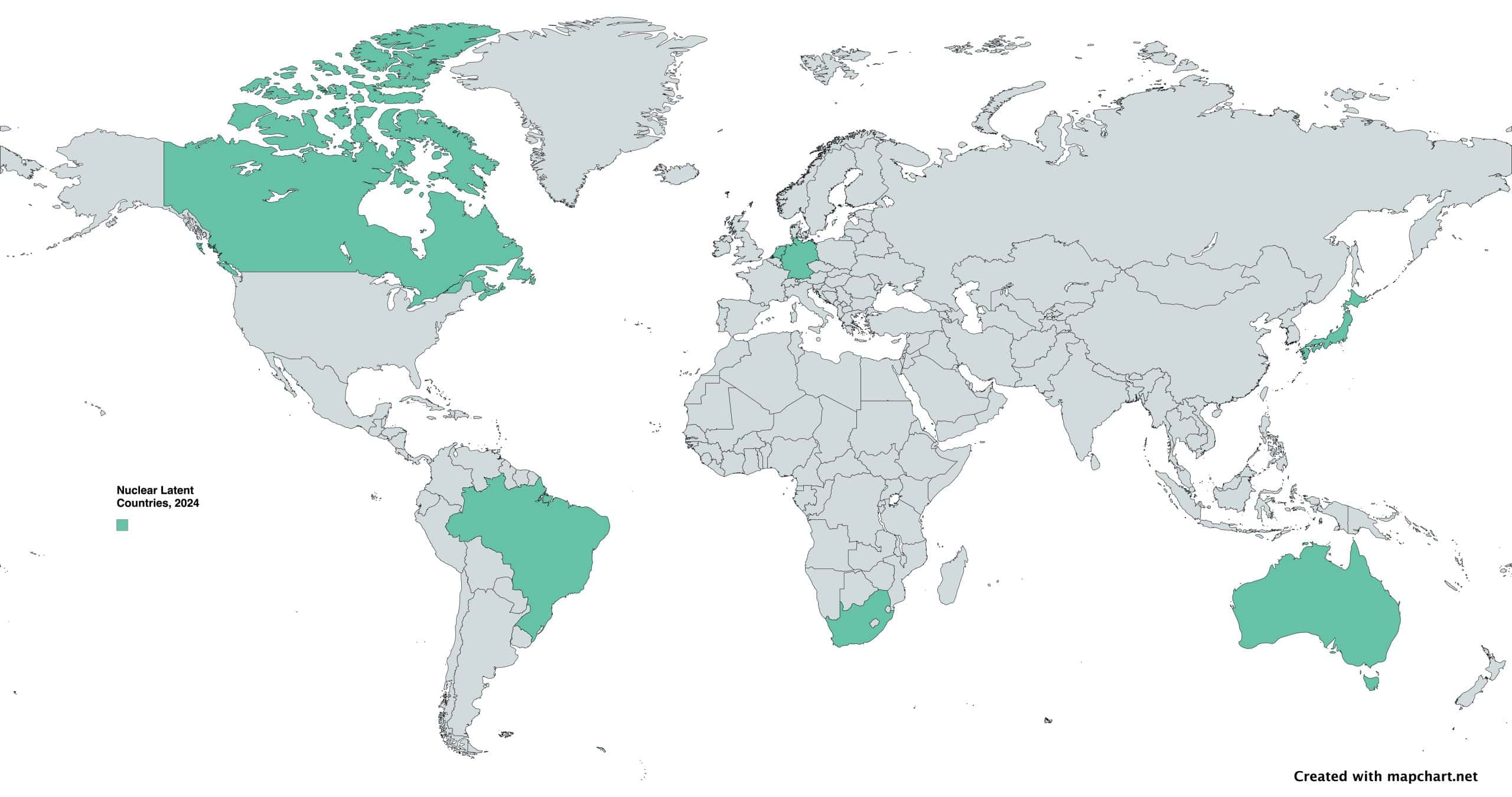 Nuclear Latent Countries, 2024