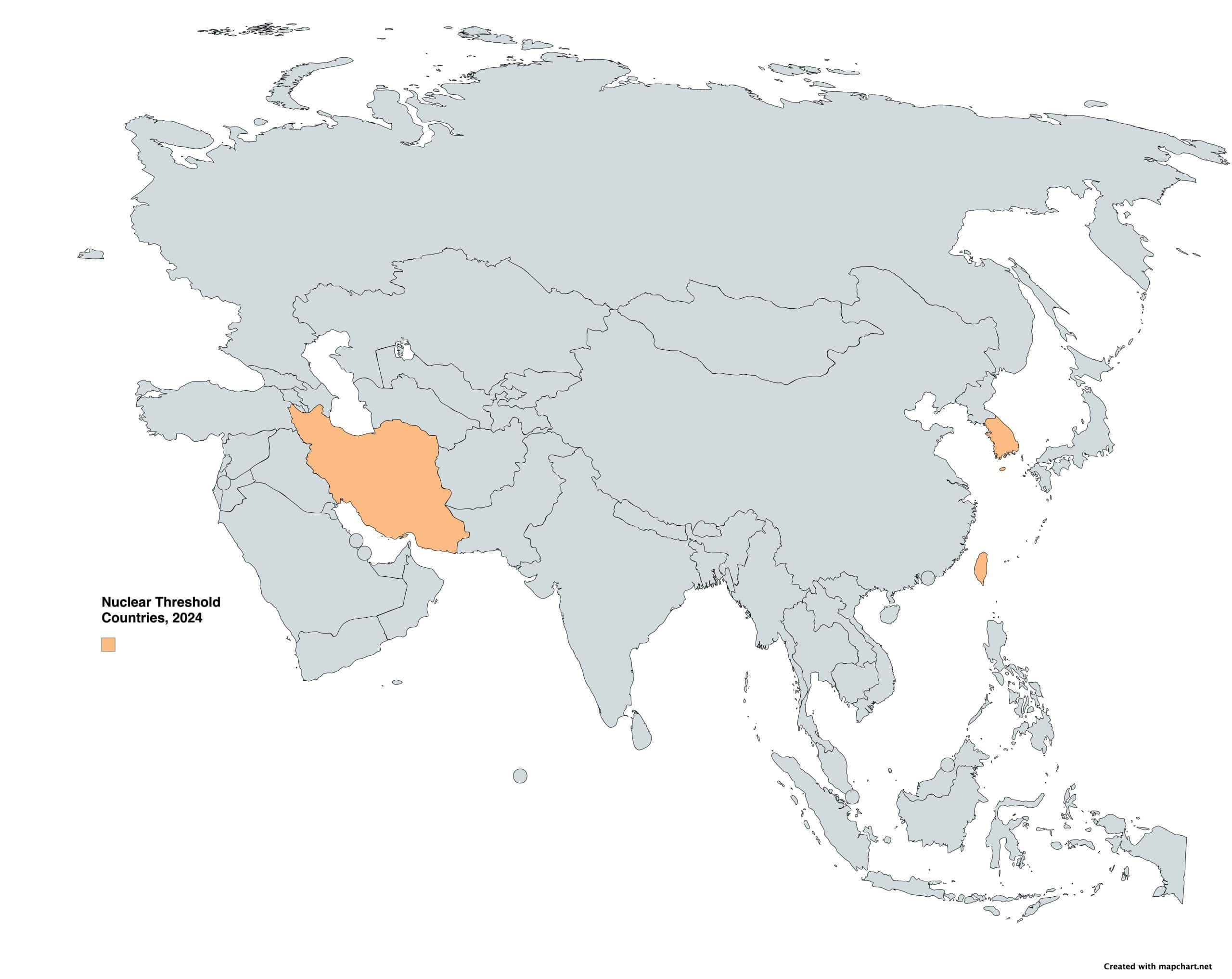 Nuclear Threshold Countries 2024