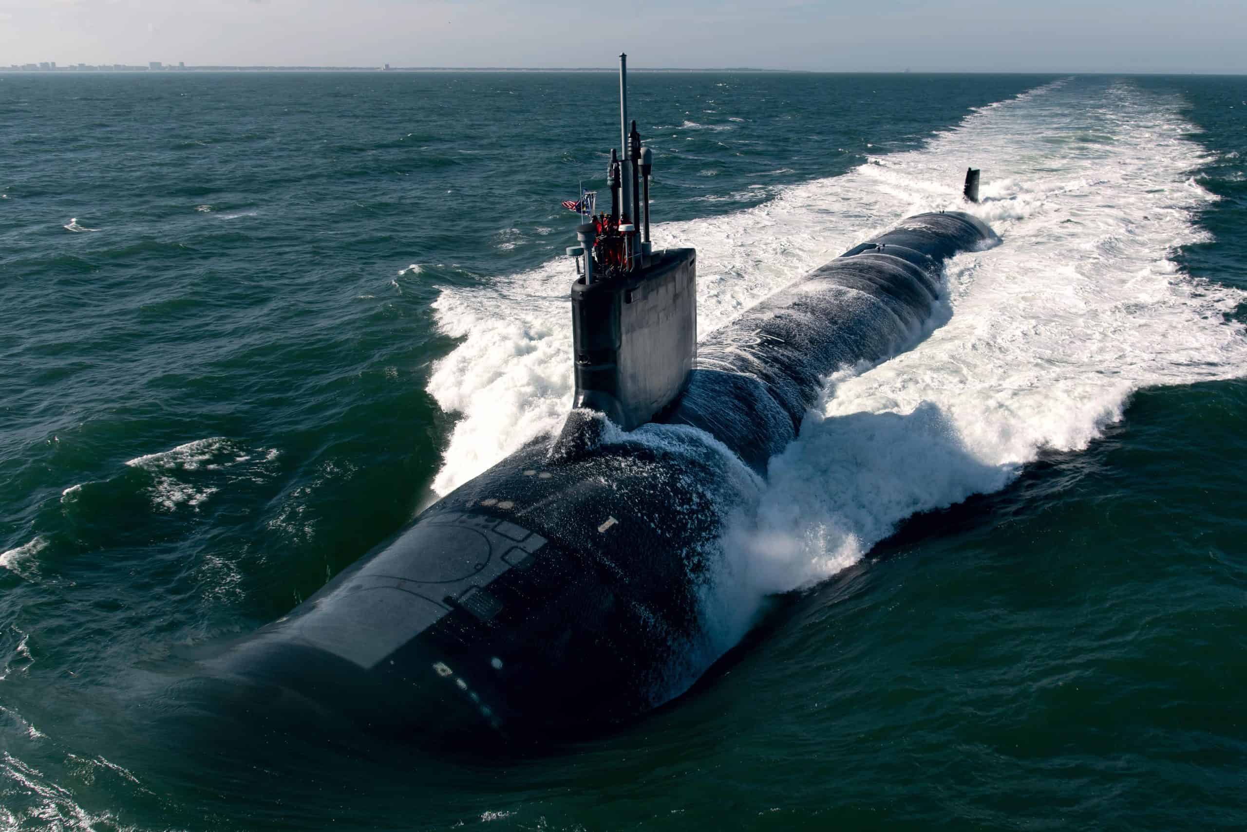 USS Montana (SSN-794) | File:USS Montana (SSN-794) conducts initial sea trials in the Atlantic Ocean on 1 February 2022 (220201-O-NO101-150).JPG