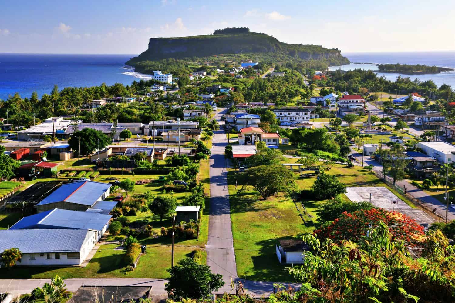 View of Song Song Village from the Observatory (Rota, Northern Mariana Islands)