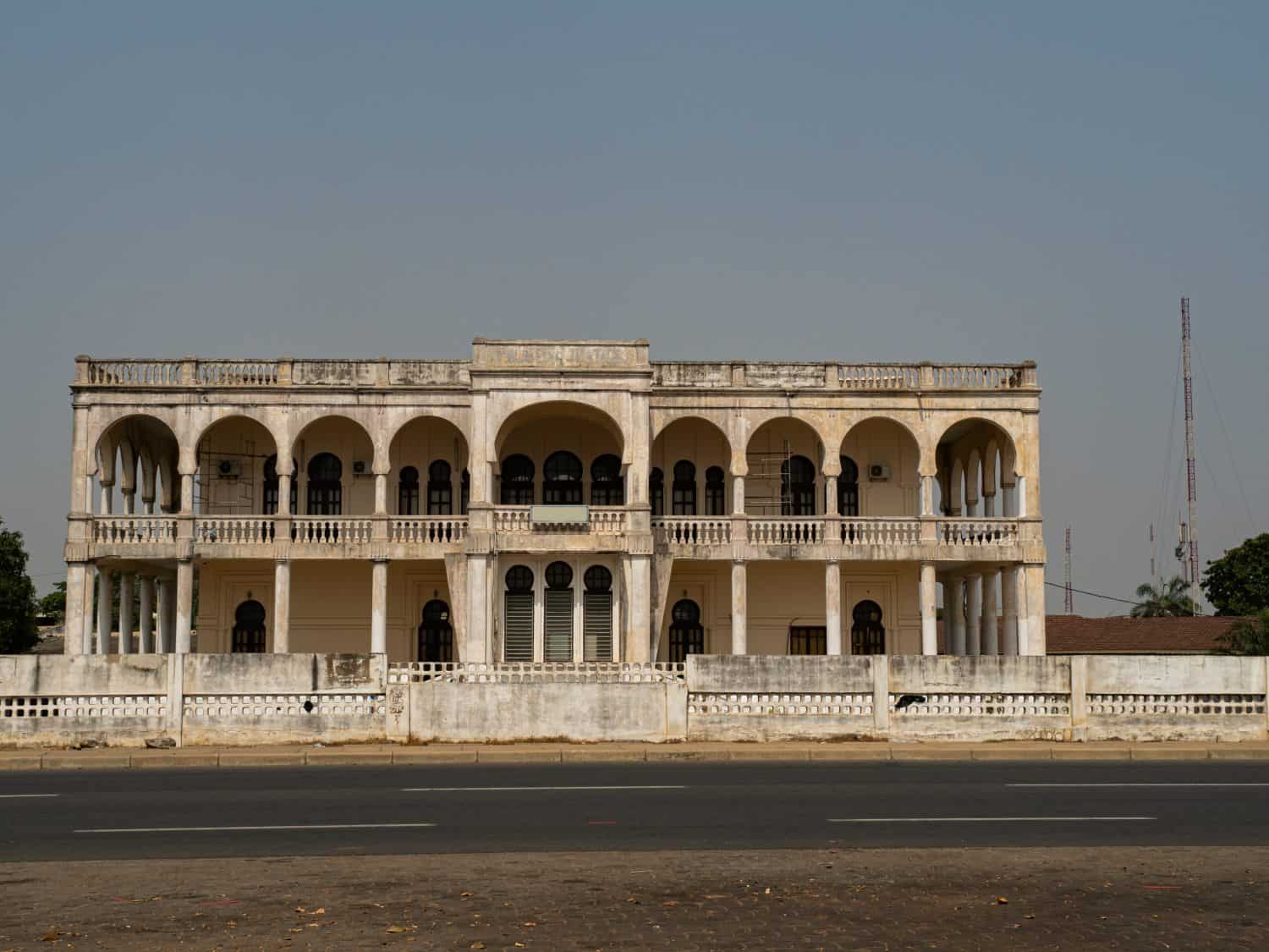 Colonial historical house in capital of Togo, Lome.