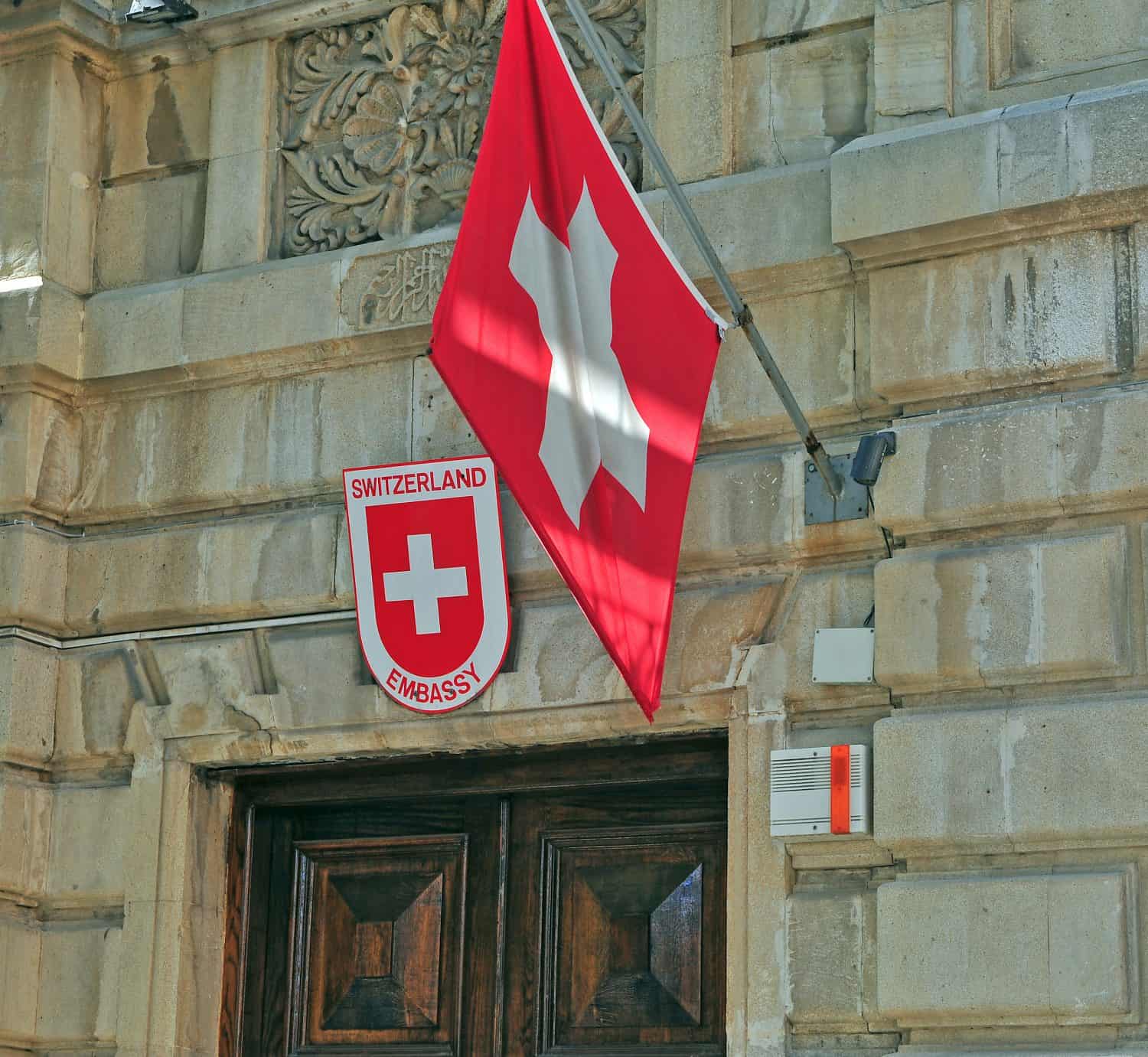 Front view of Consulate of Switzerland