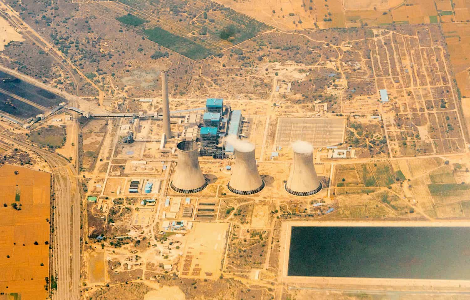 Indian powerplant seen from above