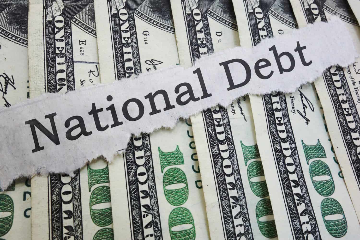 National Debt news headline on cash