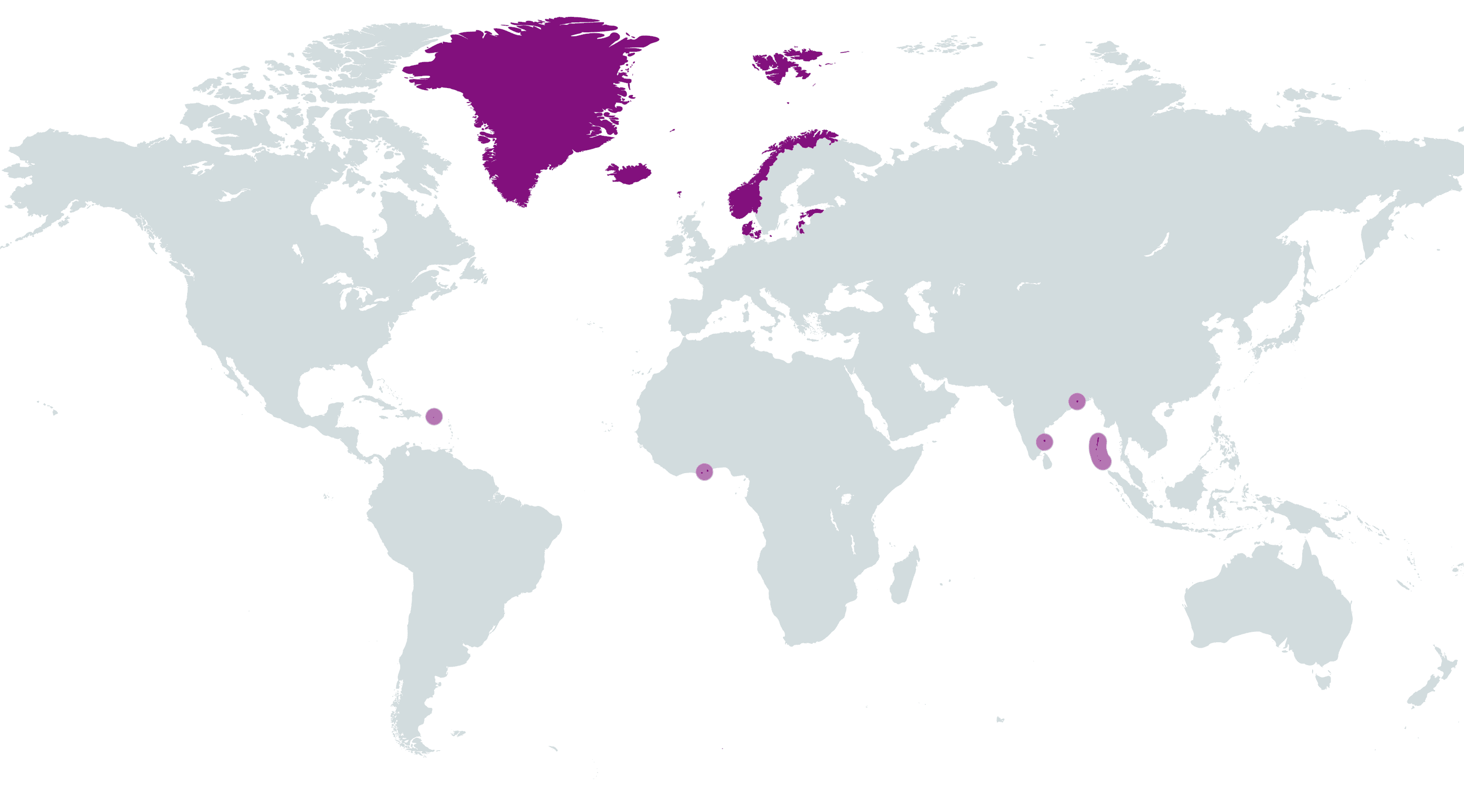 Map, Danish Empire