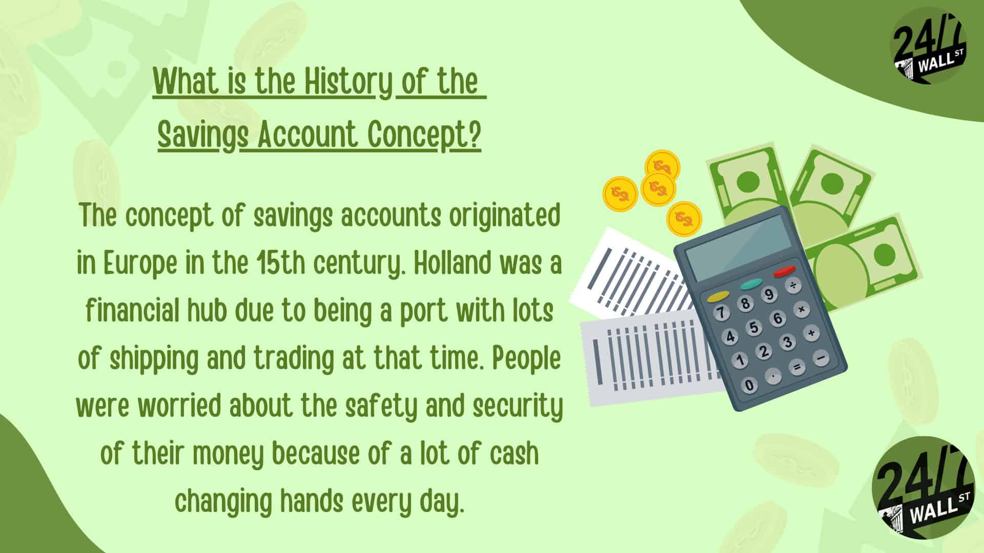 What is the History of the Savings Account Concept?