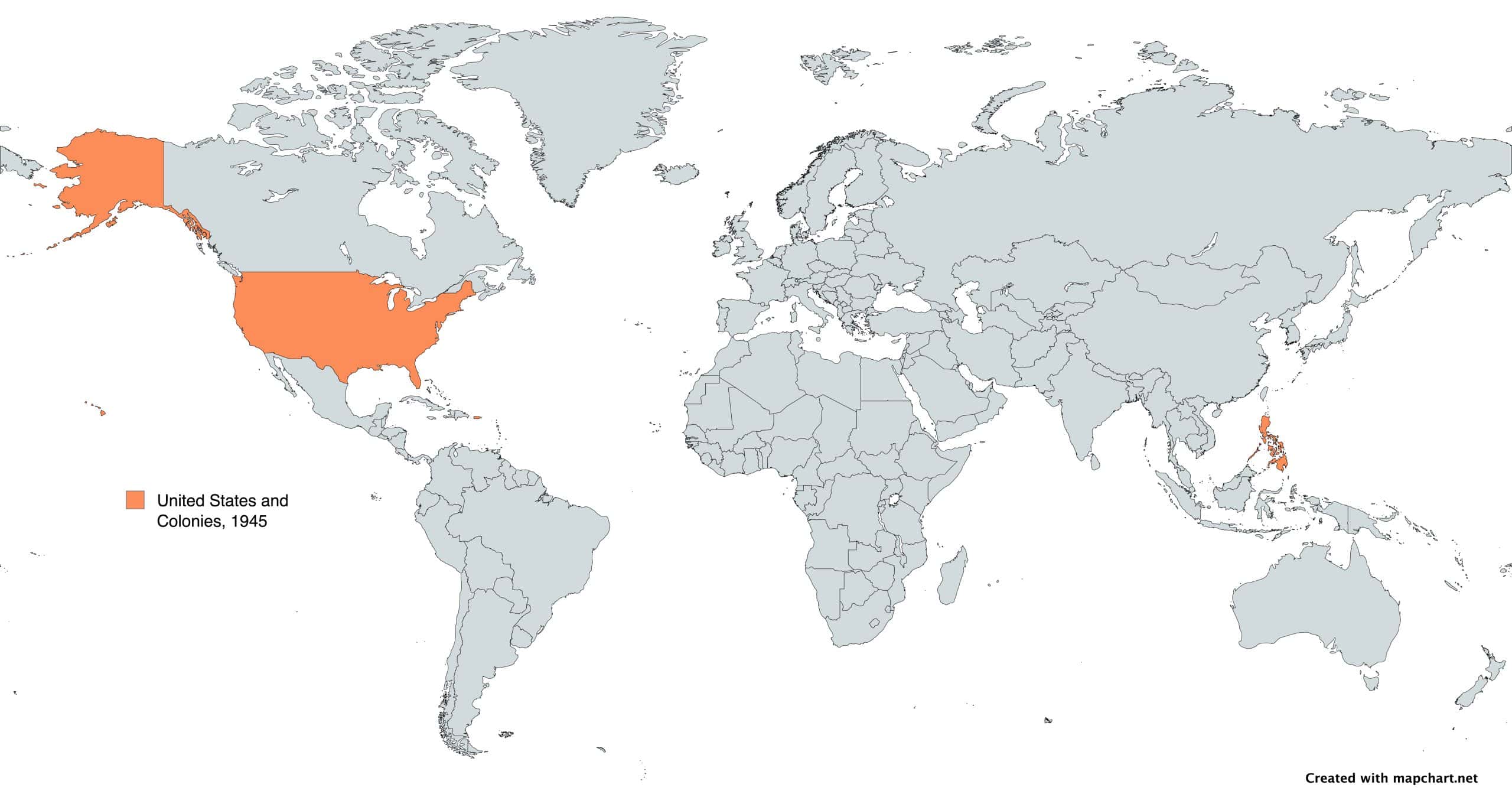 United States and Colonies, 1945