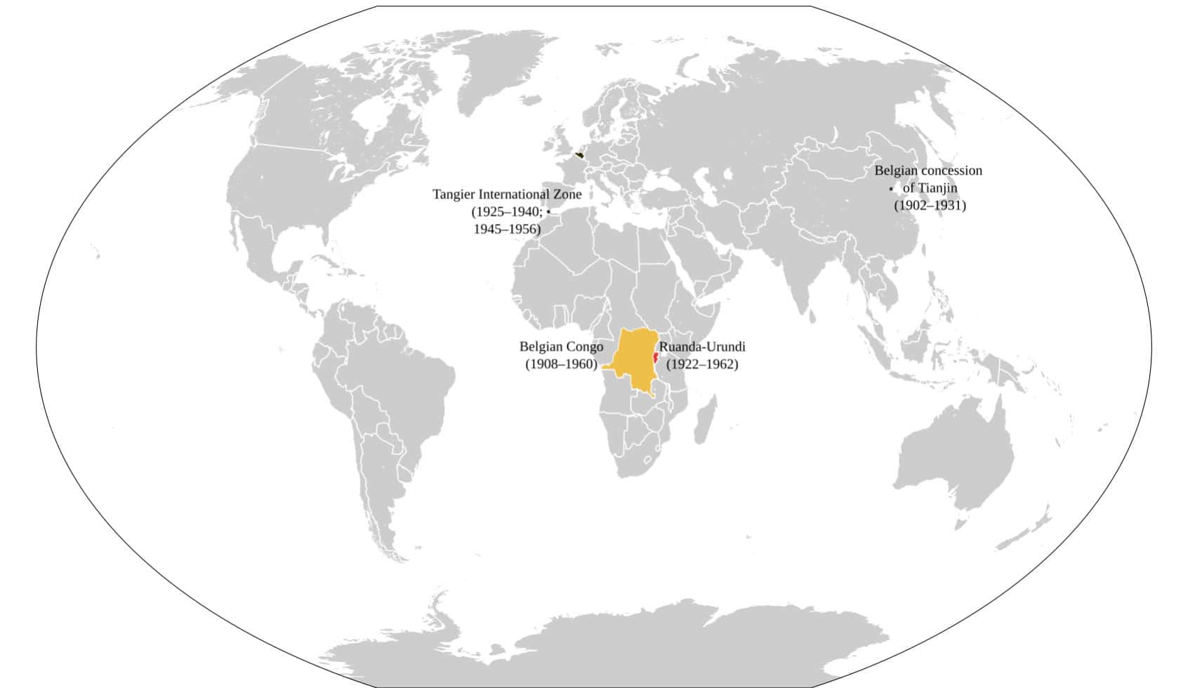 Empire of Belgium map