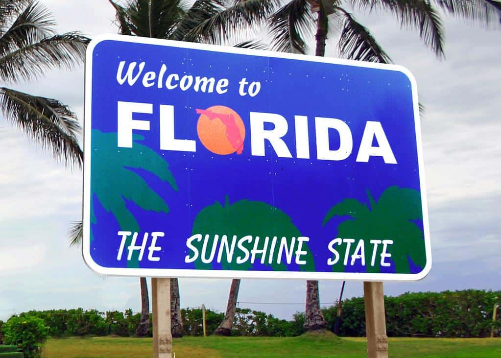 Welcome To Florida Sign by DonkeyHotey