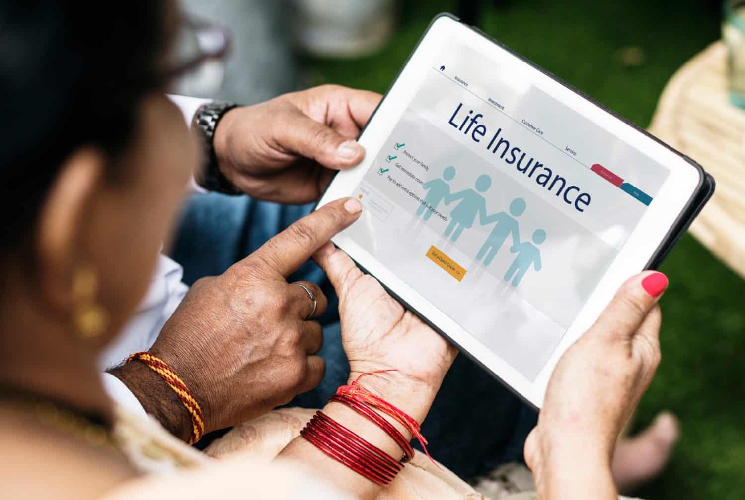 Indian family interested in life insurance