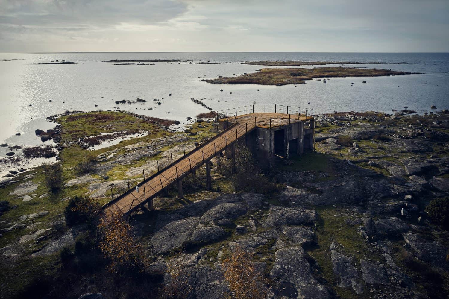 Old Swedish defense building from the cold war times