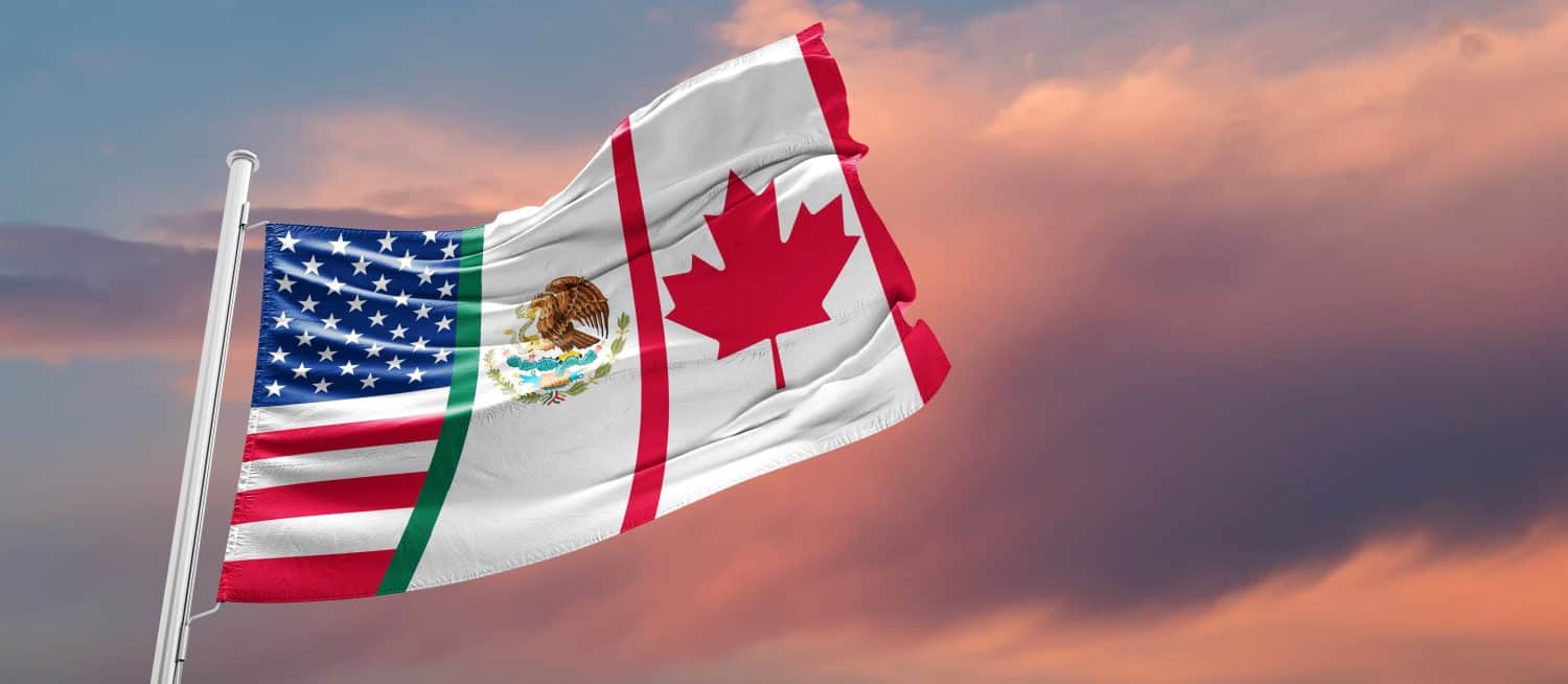 Flag of the North American Free Trade Agreement NAFTA