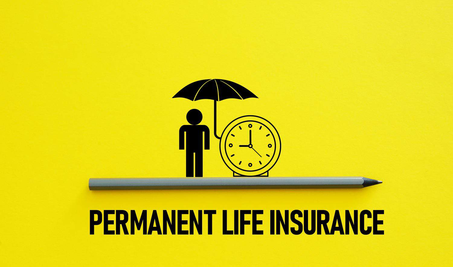 Permanent life insurance is shown using a text