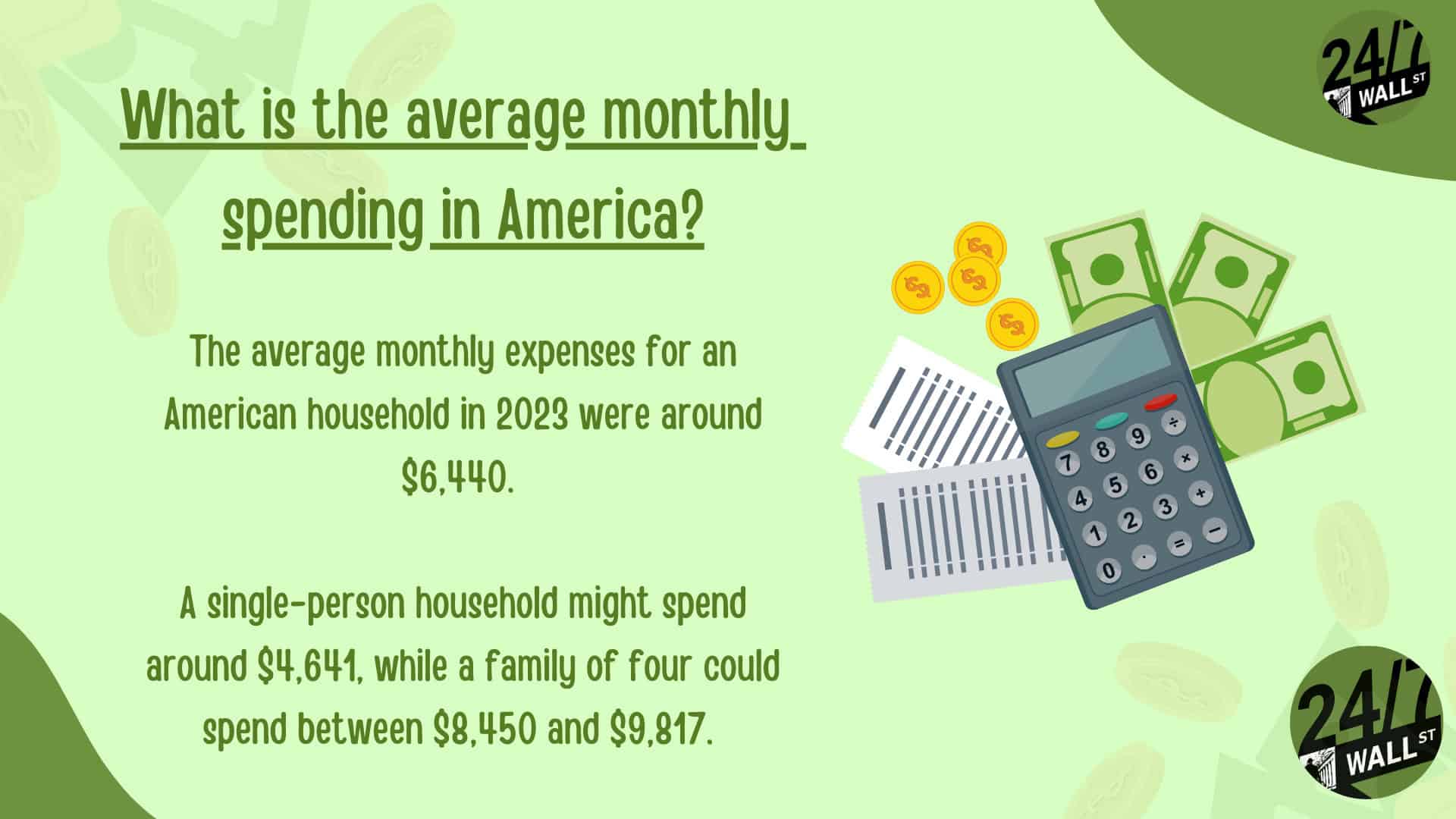 What is the average monthly spending in America?