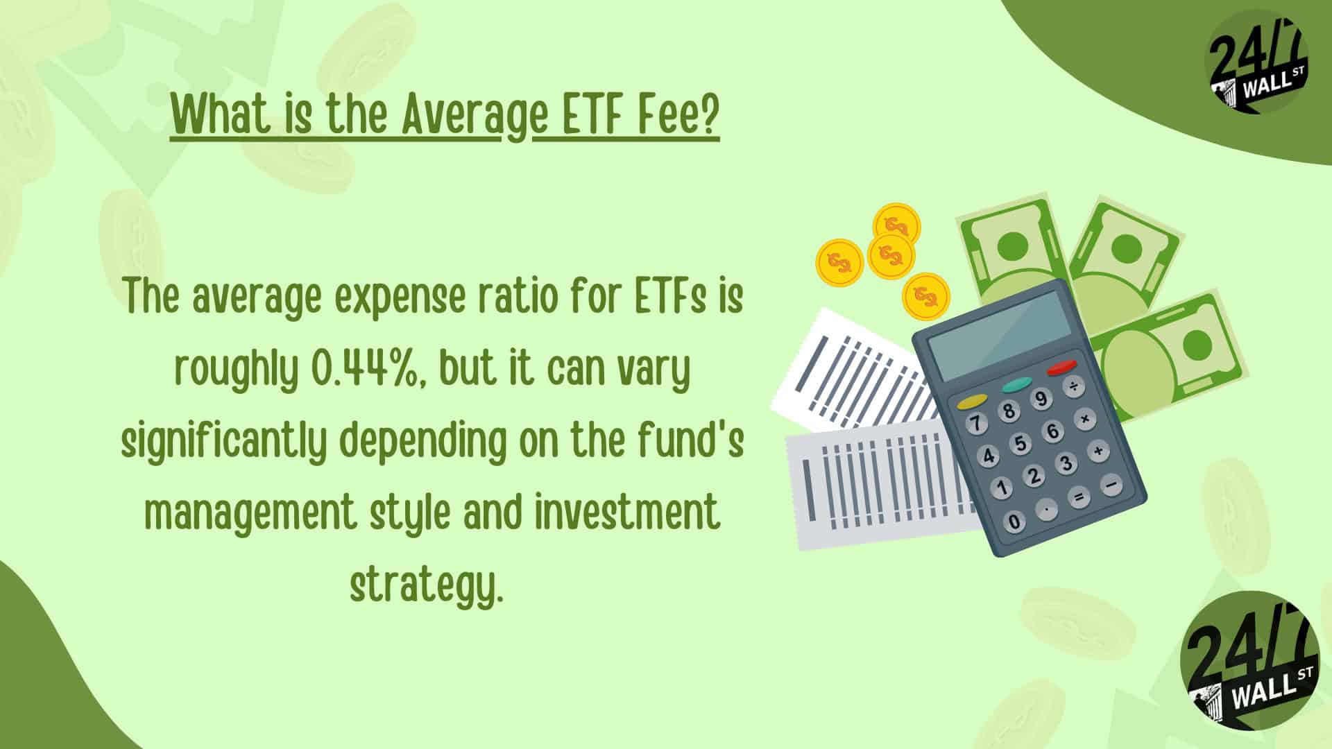 What is the Average ETF Fee?