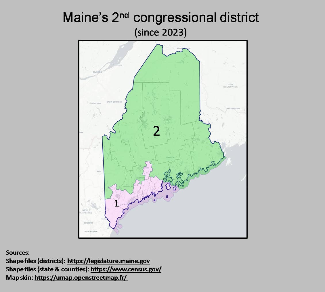 Maine congressional districts 