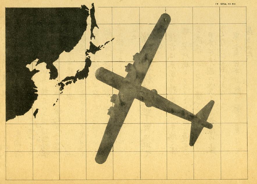 US propaganda leaflet dropped on Japan after the US victory at Saipan. It shows graphically that the US is coming for the Japanese home islands next.