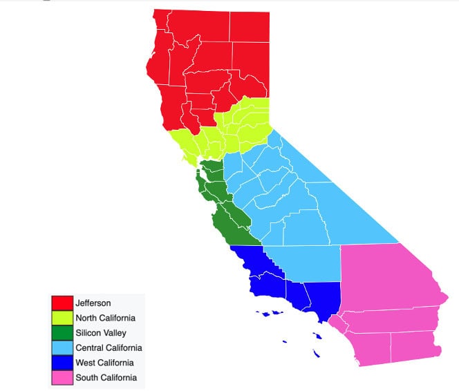 6 Californias partition proposal